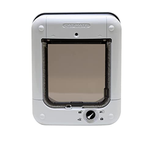 Cat Mate Microchip Cat Flap, Cat Flap Microchip activated for up to 30 Cats - White