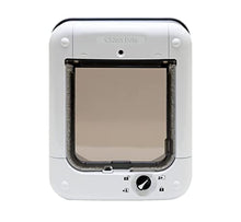 Load image into Gallery viewer, Closer Pets Microchip Activated Cat Flap for up to 30 Cats, Exclusive Entry, Fast Installation, Easy Fitting, Convenient, Tamper Proof, Weatherproof, Silent - White
