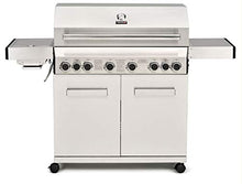 Load image into Gallery viewer, CosmoGrill Barbecue 6+2 Platinum Stainless Steel Gas Grill BBQ (Silver)
