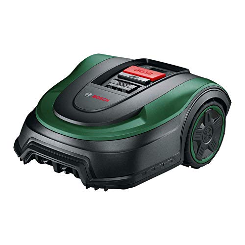 Bosch Robotic Lawnmower Indego S+ 500 (with 18V battery and App Function, docking station included, cutting width 19 cm, for lawns of up to 500 m², in carton packaging)