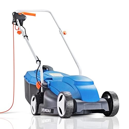 Hyundai Electric Lawnmower, 1000w/240v, 320mm Cutting Width, 25l Collection Bag, 3 Adjustable Cutting Heights, 10m Power Cable & 3 Year Warranty