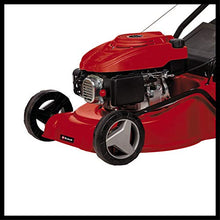 Load image into Gallery viewer, Einhell 3404821 Petrol Lawn Mower (1.2 kW, 1 Cylinder 4-Stroke Engine (OHV), 7-Level Central Cutting Height Adjustment 25 - 60 mm, Disengageable Rear-Wheel Drive), 100.0 cm*123.0 cm*51.0 cm
