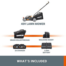 Load image into Gallery viewer, WORX WG743E.1 36V (40V Max) Cordless 40cm Lawn Mower (Dual Battery x2 4.0Ah Batteries)
