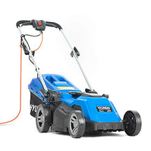 Load image into Gallery viewer, Hyundai 38cm Electric Lawn Mower, 1600W Corded Electric Lawnmower, Rolling &amp; Mulching Lawn Mower, 40L Grass Bag, Corded Lawn Mower, Easy Storage, 3 Year Warranty, Mowers &amp; Outdoor Power Tools, Blue
