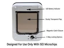 Load image into Gallery viewer, Cat Mate Microchip Cat Flap, Cat Flap Microchip activated for up to 30 Cats - White
