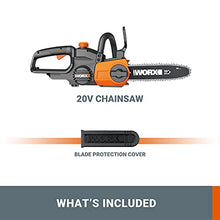 Load image into Gallery viewer, WORX WG322E.9 18V (20V MAX) 25cm Cordless Compact Chainsaw - BODY ONLY
