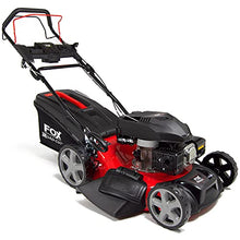 Load image into Gallery viewer, Fox Petrol Lawn Mower 20&quot; (51cm) Quad Cut Self Propelled 173cc 4-Stroke 4 Blades Side/Rear Discharge
