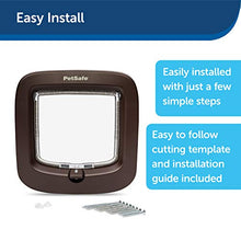 Load image into Gallery viewer, PetSafe Manual-Locking Cat Flap with Easy Install, Brown, 4 Way Manual Lock, Exclusive Entry, For Cats Up To 7 kg, Energy Efficient
