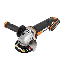 Load image into Gallery viewer, WORX WX800 18V (20V Max) Cordless 115mm Angle Grinder with x2 2.0Ah Batteries
