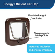 Load image into Gallery viewer, PetSafe Manual-Locking Cat Flap with Easy Install, Brown, 4 Way Manual Lock, Exclusive Entry, For Cats Up To 7 kg, Energy Efficient
