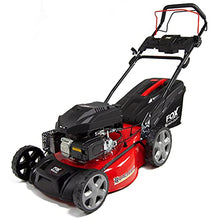 Load image into Gallery viewer, Fox Petrol Lawn Mower 20&quot; (51cm) Quad Cut Self Propelled 173cc 4-Stroke 4 Blades Side/Rear Discharge
