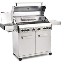 Load image into Gallery viewer, CosmoGrill Barbecue 6+2 Platinum Stainless Steel Gas Grill BBQ (Silver)
