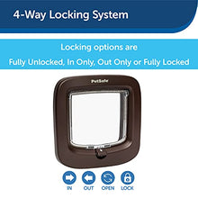 Load image into Gallery viewer, PetSafe Manual-Locking Cat Flap with Easy Install, Brown, 4 Way Manual Lock, Exclusive Entry, For Cats Up To 7 kg, Energy Efficient
