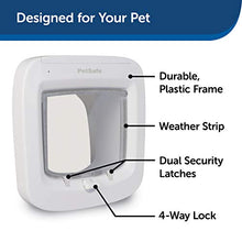 Load image into Gallery viewer, PetSafe, Microchip Activated Cat Flap, Exclusive Entry, Easy Install, 4 Way Manual Locking, Energy Efficient, Draught Excluder, Convenient - White
