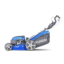 Load image into Gallery viewer, Hyundai Petrol Lawnmower Self Propelled Push Button Electric Start Lawn Mower 196cc, 20 Inch, 51cm, 510mm Cutting Width, Mulching, 70L Collection, Steel Deck, 600ml Engine Oil Included HYM510SPE 
