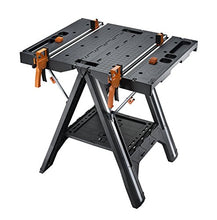 Load image into Gallery viewer, WORX WX051 Pegasus Multi-Function Work Table and Sawhorse with Quick Clamps and Holding Pegs
