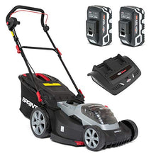 Load image into Gallery viewer, Sprint 2x18V (36V) Lithium-Ion 44cm Cordless Lawn Mower 440P18V, Including 2X 5Ah Battery and Dual Charger, 5 Years Warranty, Red
