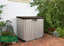 Load image into Gallery viewer, Keter Store-It Out Max Outdoor Plastic Garden Storage Shed, Beige and Brown, 145.5 x 82 x 125 cm (L x H x W)
