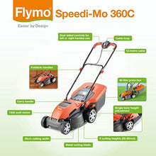 Load image into Gallery viewer, Flymo Speedi-Mo 360C Electric Wheeled Lawn Mower, 1500 W, Cutting Width 36 cm
