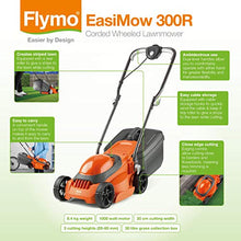 Load image into Gallery viewer, Flymo EasiMow 300R Electric Rotary Lawn Mower - 30 cm Cutting Width, 30 Litre Grass Box, Close Edge Cutting, Rear Roller, Manual Height Adjust, Comfortable to Manoeuvre, Foldable Handles, Lightweight
