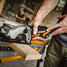 Load image into Gallery viewer, WORX 20V Cordless Circular Saw WX527.1, PowerShare, 2.0Ah, Parallel Guide, TCT 24T Blade, Blade 85mm, Maximum Cutting Capacity 27mm, 1H Quick Charger
