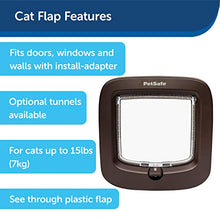 Load image into Gallery viewer, PetSafe Manual-Locking Cat Flap with Easy Install, Brown, 4 Way Manual Lock, Exclusive Entry, For Cats Up To 7 kg, Energy Efficient
