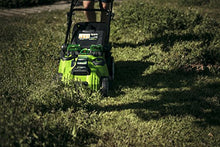 Load image into Gallery viewer, Greenworks battery-powered lawnmower double blade G40LM49DB (Li-Ion 40V 49cm cutting width up to 400m² 2in1 mulching &amp; mowing, 5-fold central cutting height adjustment without battery &amp; charger)
