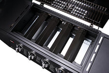 Load image into Gallery viewer, CosmoGrill 4+1 Gas Burner Garden Grill BBQ Barbecue w/Side Burner &amp; Storage - Black
