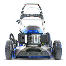 Load image into Gallery viewer, Hyundai Petrol Lawnmower Self Propelled Push Button Electric Start Lawn Mower 196cc, 20 Inch, 51cm, 510mm Cutting Width, Mulching, 70L Collection, Steel Deck, 600ml Engine Oil Included HYM510SPE 
