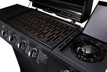 Load image into Gallery viewer, CosmoGrill 4+1 Gas Burner Garden Grill BBQ Barbecue w/Side Burner &amp; Storage - Black
