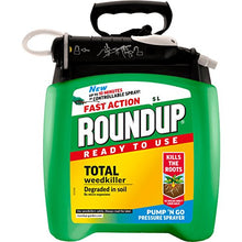 Load image into Gallery viewer, Roundup Fast Action Weedkiller Pump &#39;N Go Ready To Use Spray, 5 Litre &amp; 117831 Tough Weedkiller, Ready to Use, Spray, 1 Litre
