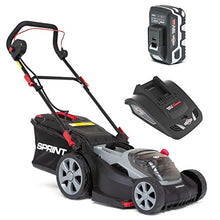 Load image into Gallery viewer, Sprint 2691749 18V Lithium-Ion 37cm Cordless Lawn Mower 370P18V, Including 1 x 5Ah Battery and Single Charger, 5 Years Warranty, 18 V, Red, 37 cm
