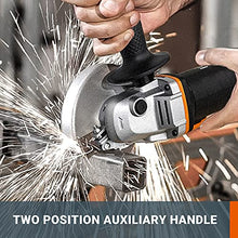 Load image into Gallery viewer, WORX WX800 18V (20V Max) Cordless 115mm Angle Grinder with x2 2.0Ah Batteries
