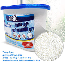 Load image into Gallery viewer, ANSIO Dehumidifier 500ml Condensation Remover Moisture Absorber Dehumidifiers for Damp, Mould, Moisture in Home, Kitchen, Wardrobe, Bedroom, Caravan, Office, Garage, Bathroom, Basement (Pack of 5)
